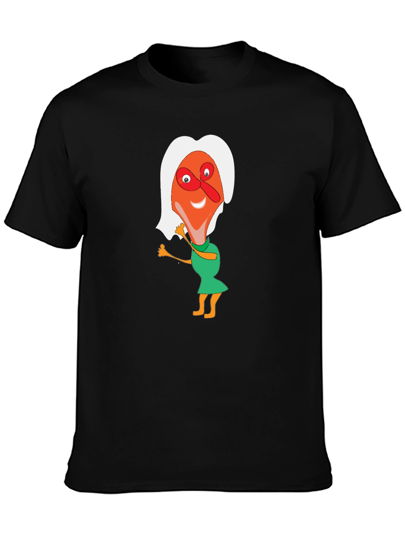 Cartoon Character Graphic T-Shirt - Funky Style