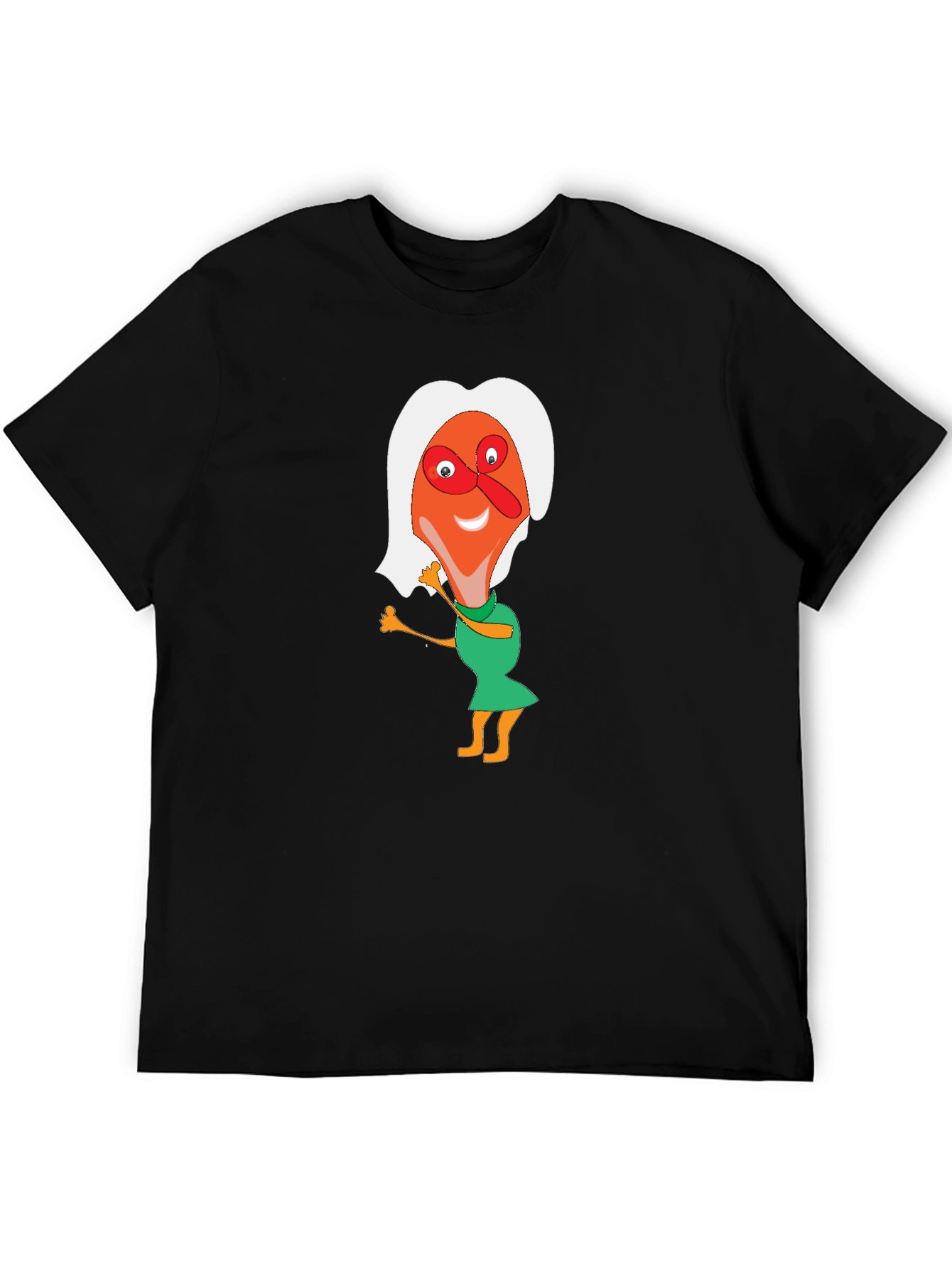 Cartoon Character Graphic T-Shirt - Funky Style