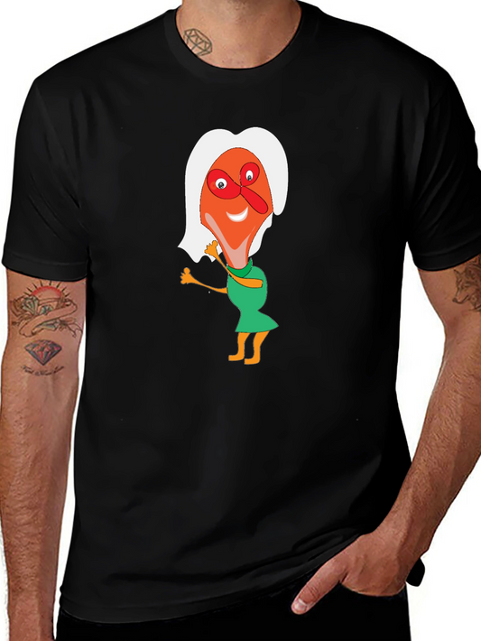 Cartoon Character Graphic T-Shirt - Funky Style