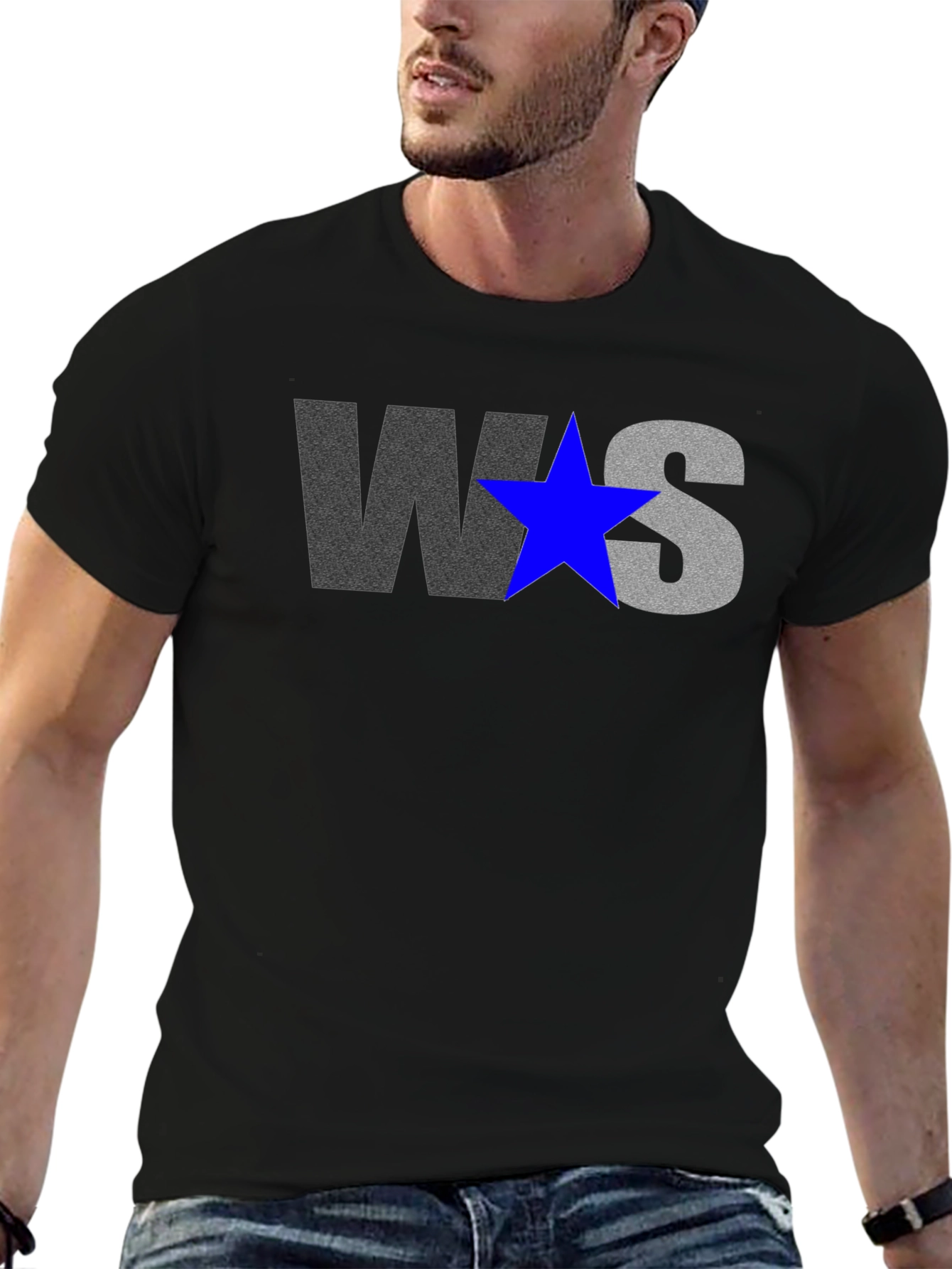 WS Star Graphic Print T-Shirt - Casual Style