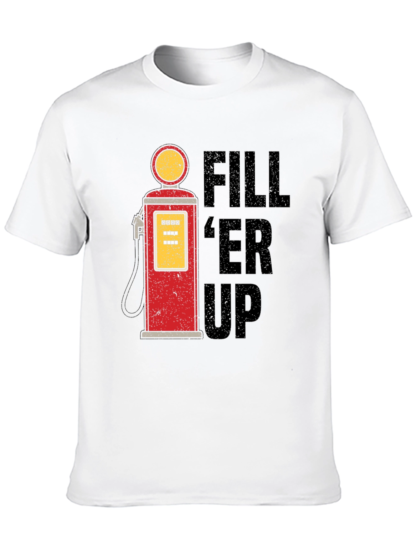 Retro Fill Er Up Gas Pump Graphic T-Shirt
