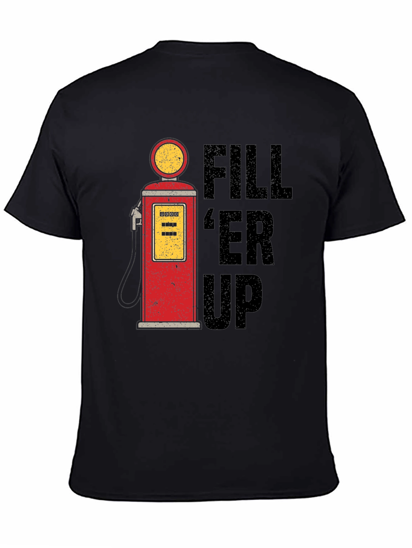 Retro Fill Er Up Gas Pump Graphic T-Shirt