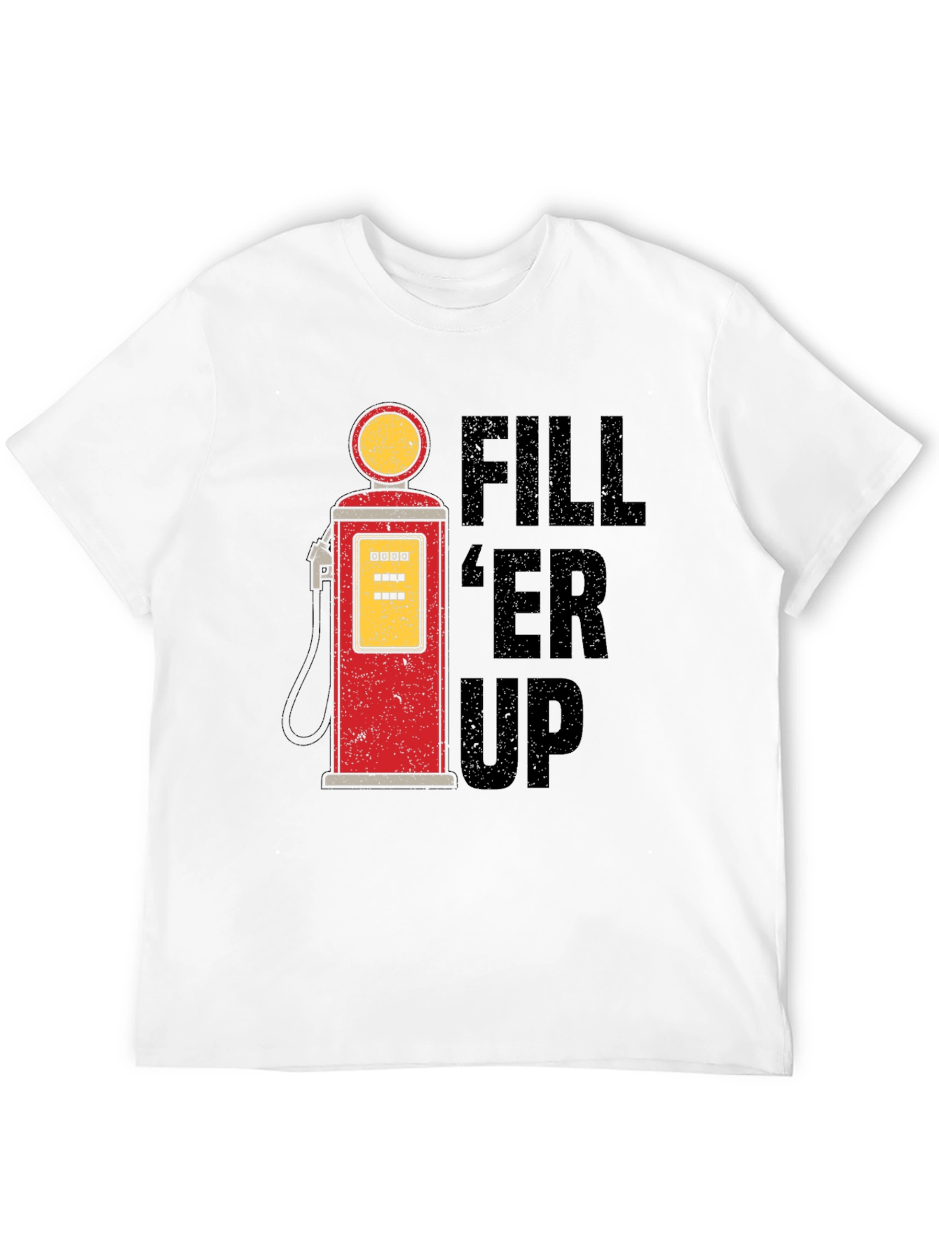 Retro Fill Er Up Gas Pump Graphic T-Shirt