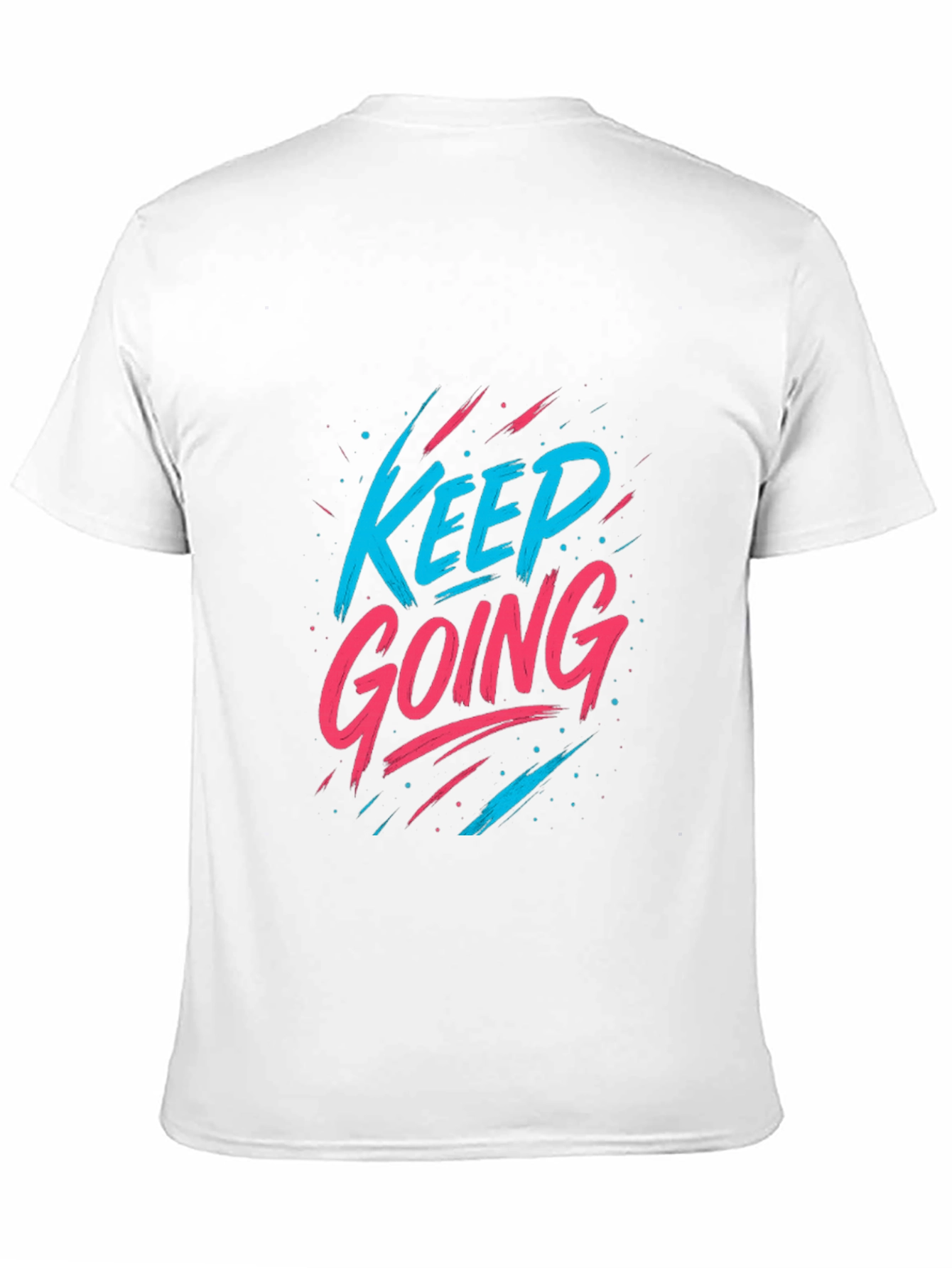 Keep Going Graphic Tee - Motivational Black T-Shirt