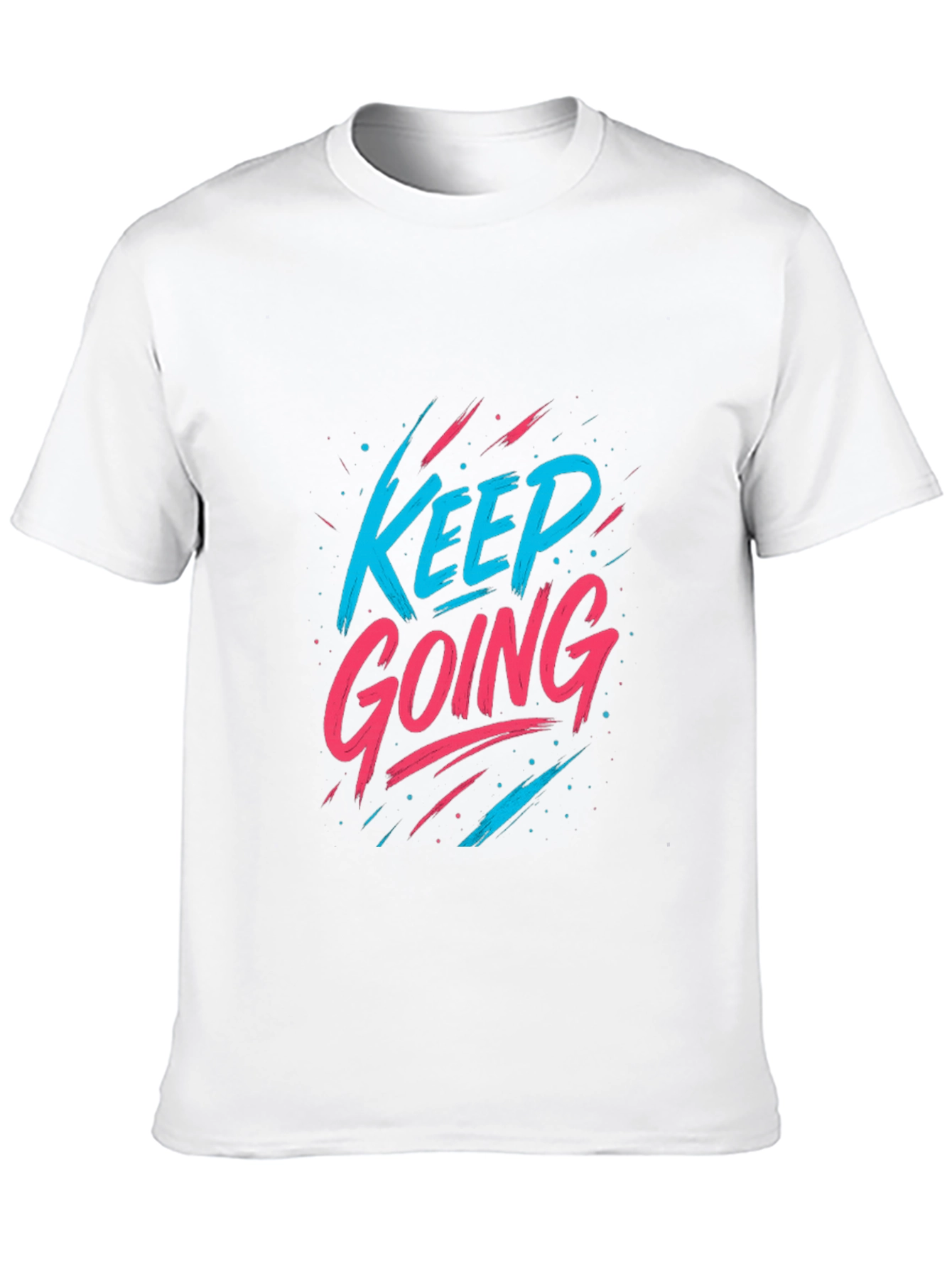 Keep Going Graphic Tee - Motivational Black T-Shirt