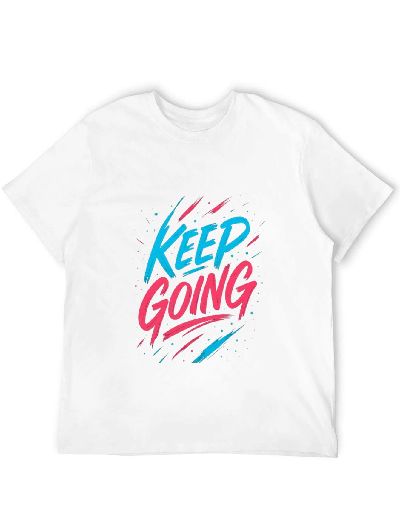 Keep Going Graphic Tee - Motivational Black T-Shirt