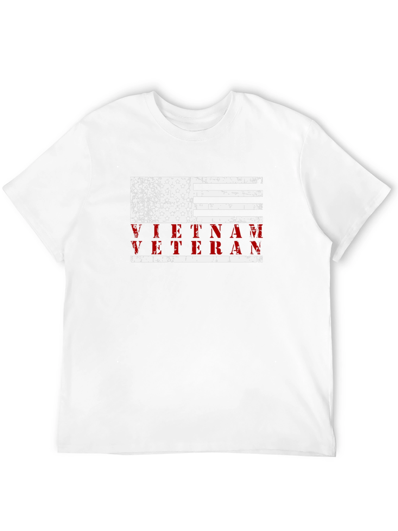 Vietnam Veteran American Flag Graphic T-Shirt