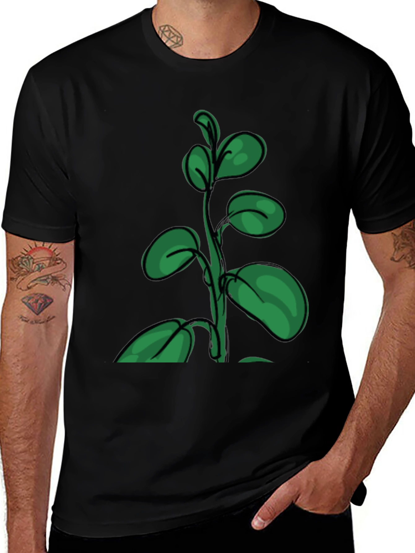 Nature Plant Graphic T-Shirt