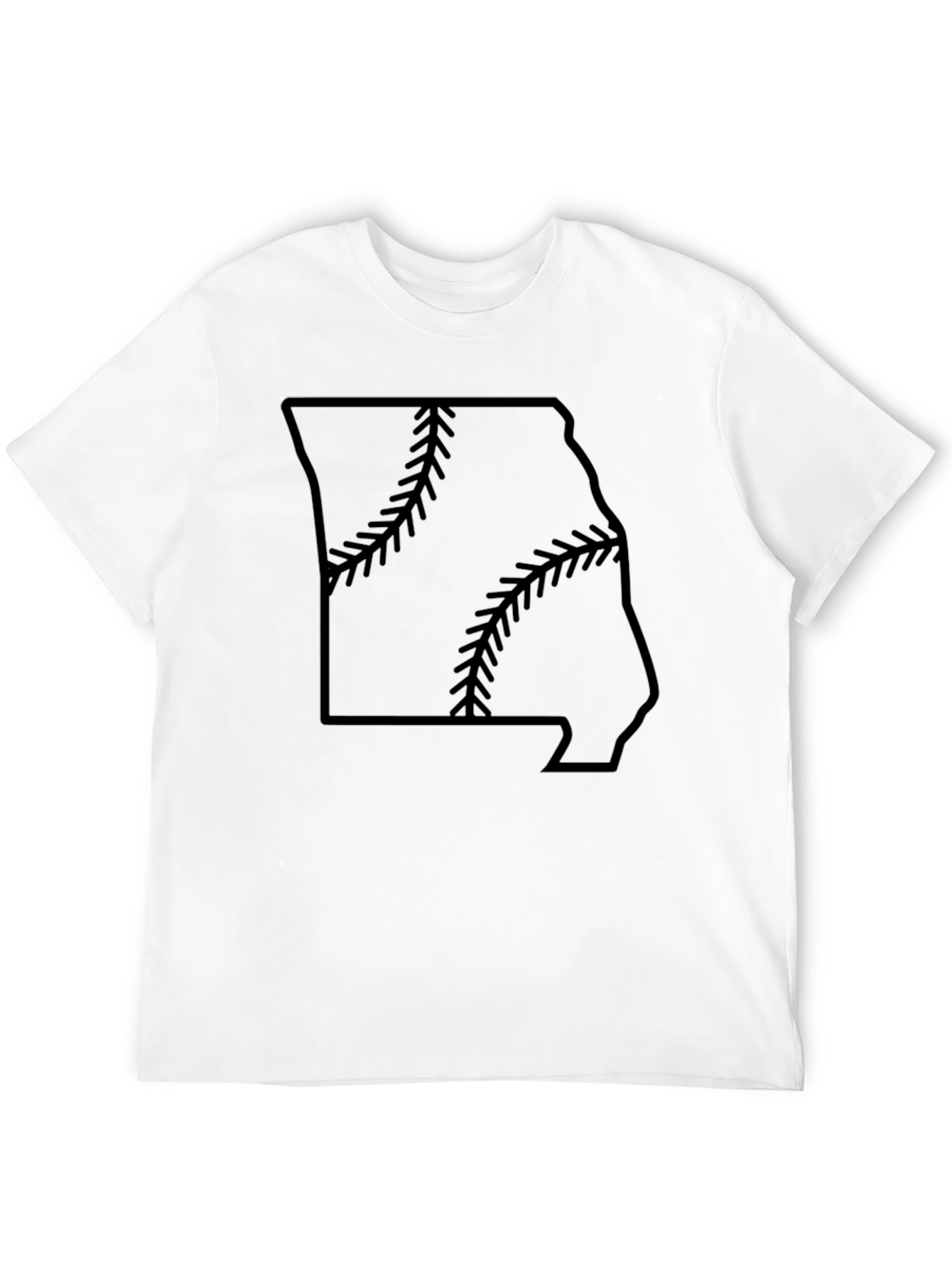 Missouri Baseball State Outline T-Shirt
