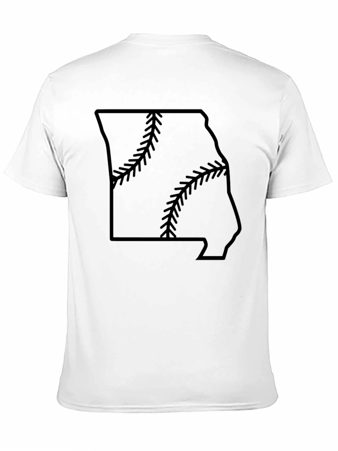 Missouri Baseball State Outline T-Shirt