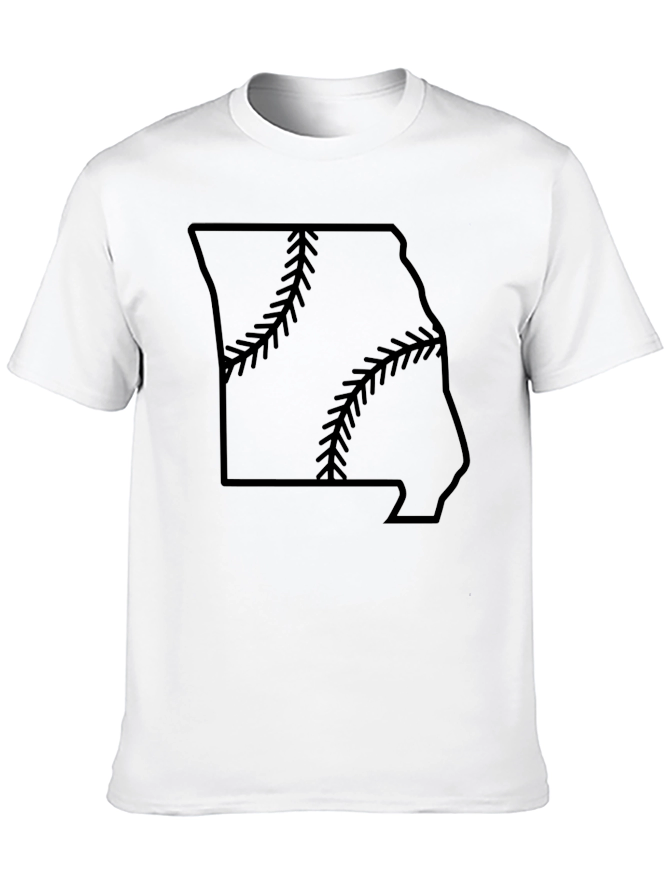 Missouri Baseball State Outline T-Shirt