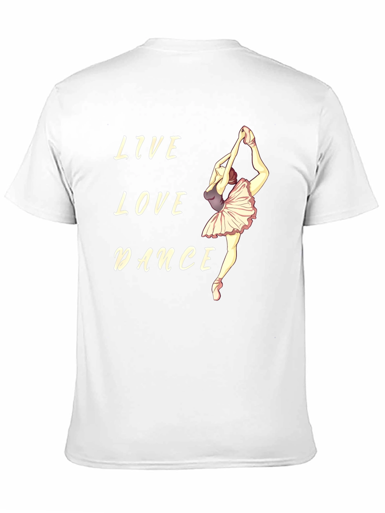 Live Love Dance Black T-Shirt Ballet Dancer
