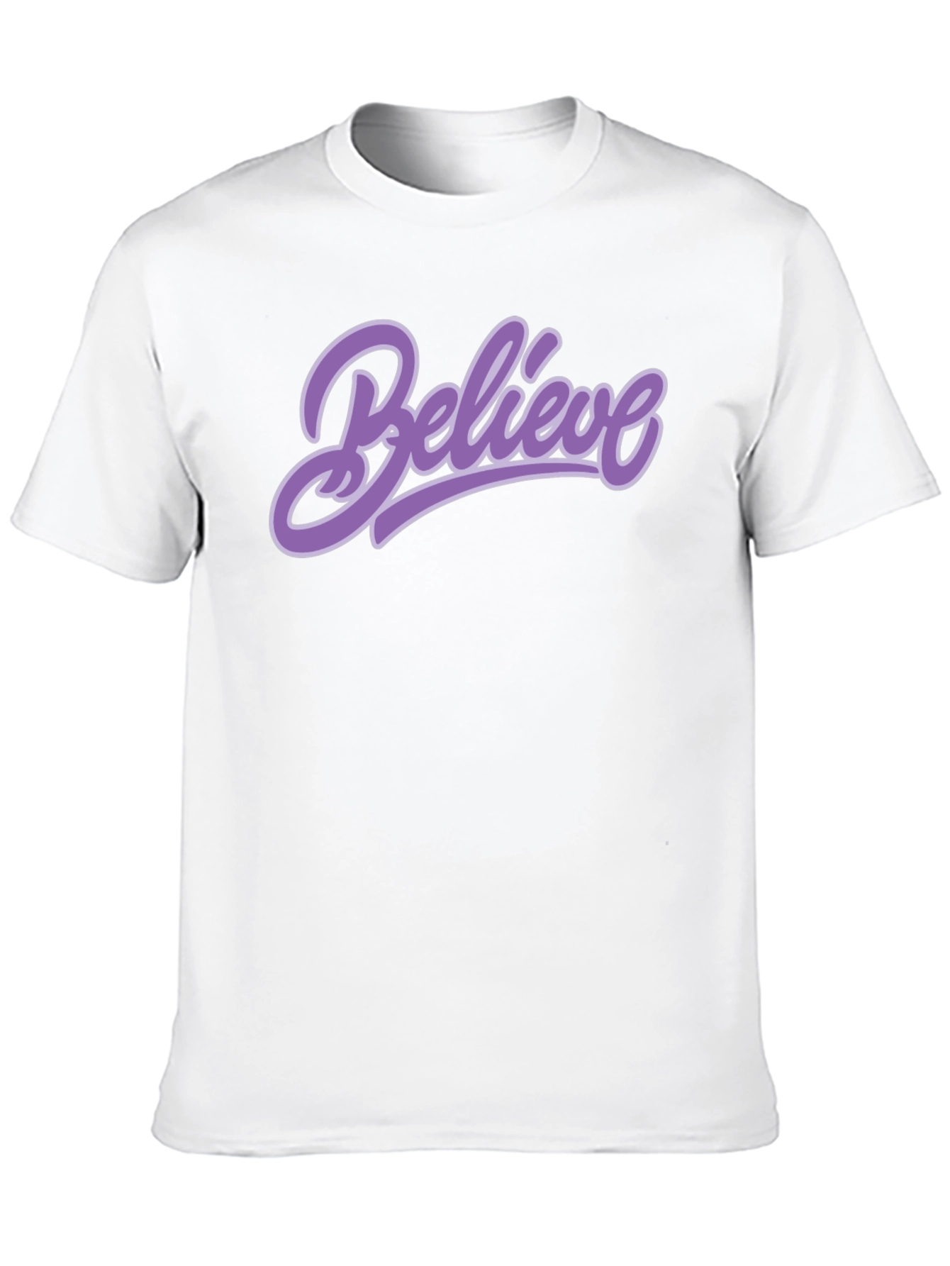 Believe Graphic Tee - Black Cotton T-Shirt