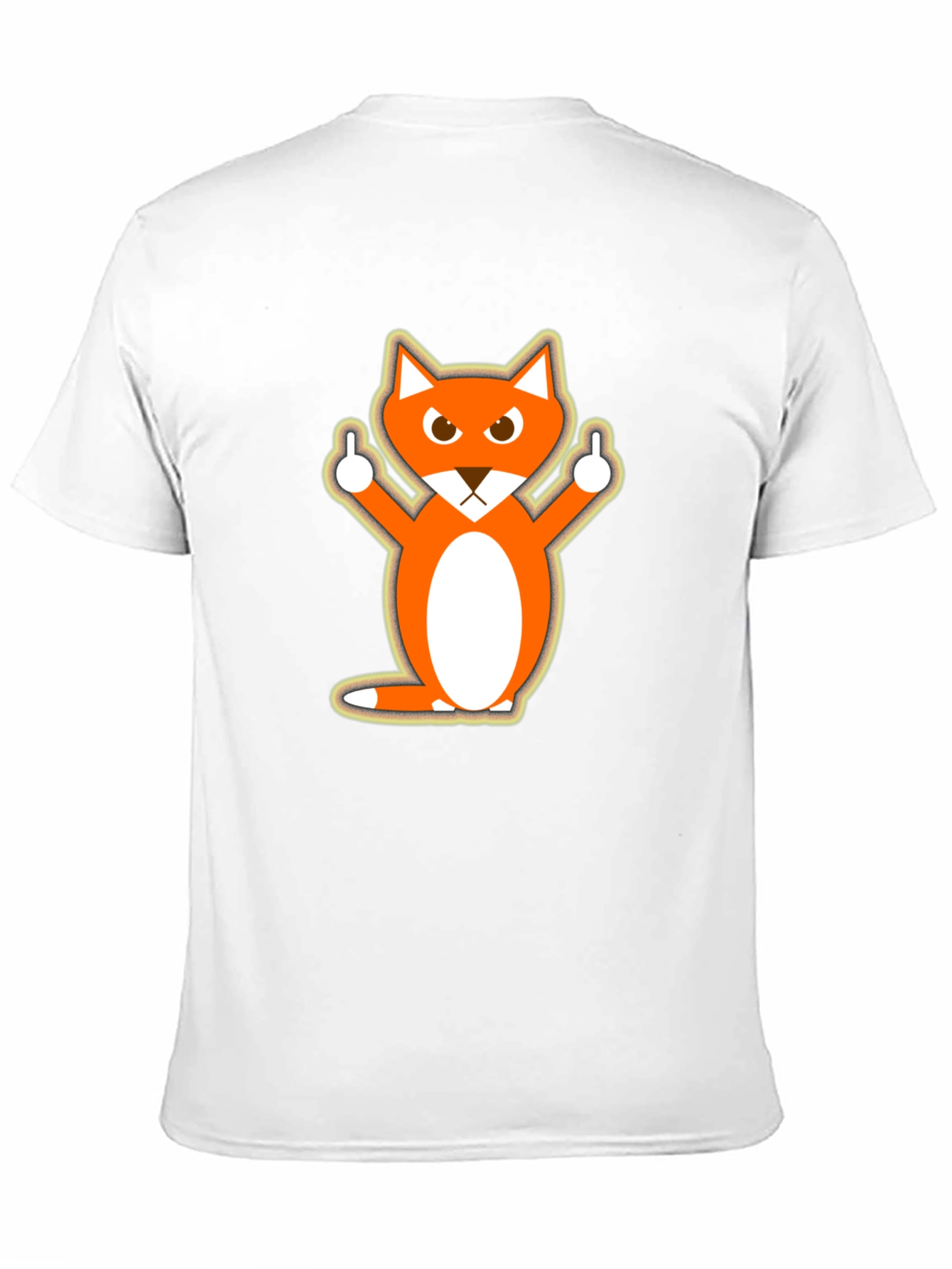 Funny Fox Middle Finger Graphic T-Shirt - Unisex