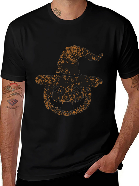 Halloween Pumpkin Witch Hat T-Shirt