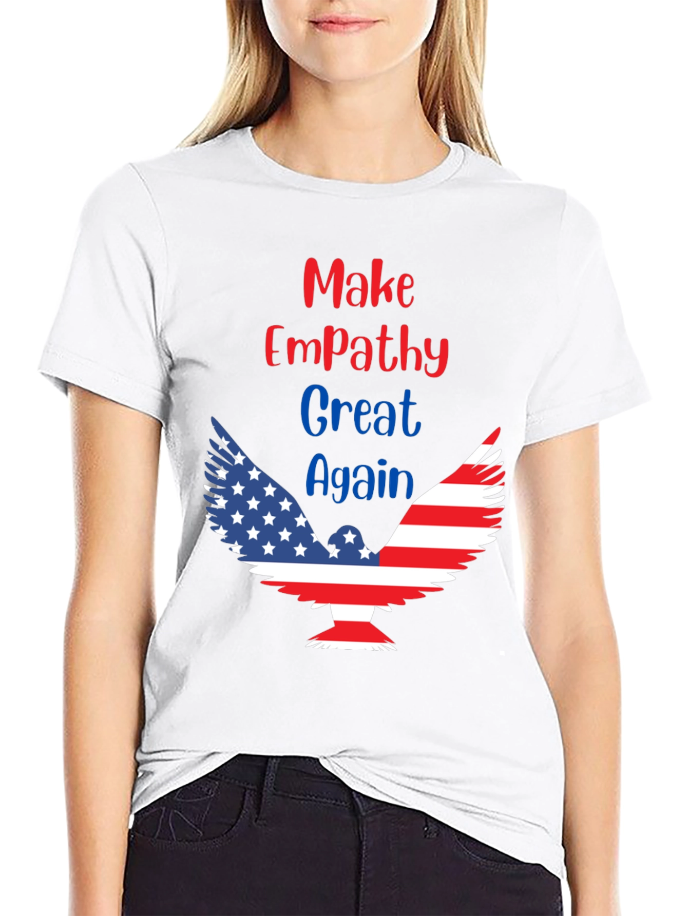 Patriotic Eagle T-Shirt - Make Empathy Great Again!