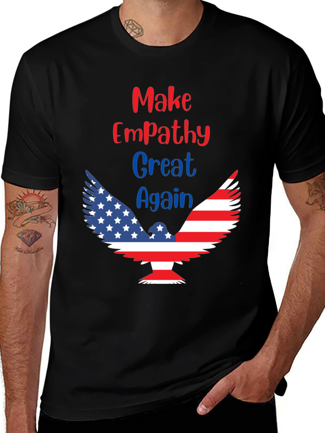Patriotic Eagle T-Shirt - Make Empathy Great Again!