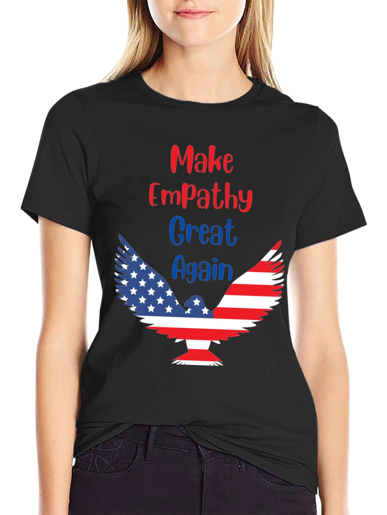 Patriotic Eagle T-Shirt - Make Empathy Great Again!