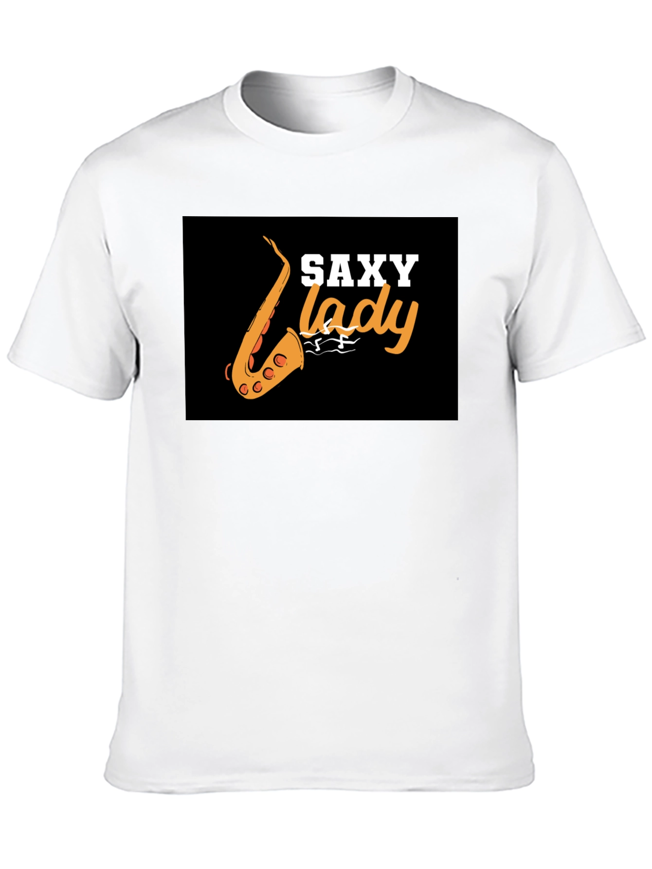 Saxy Lady Black Graphic Tee