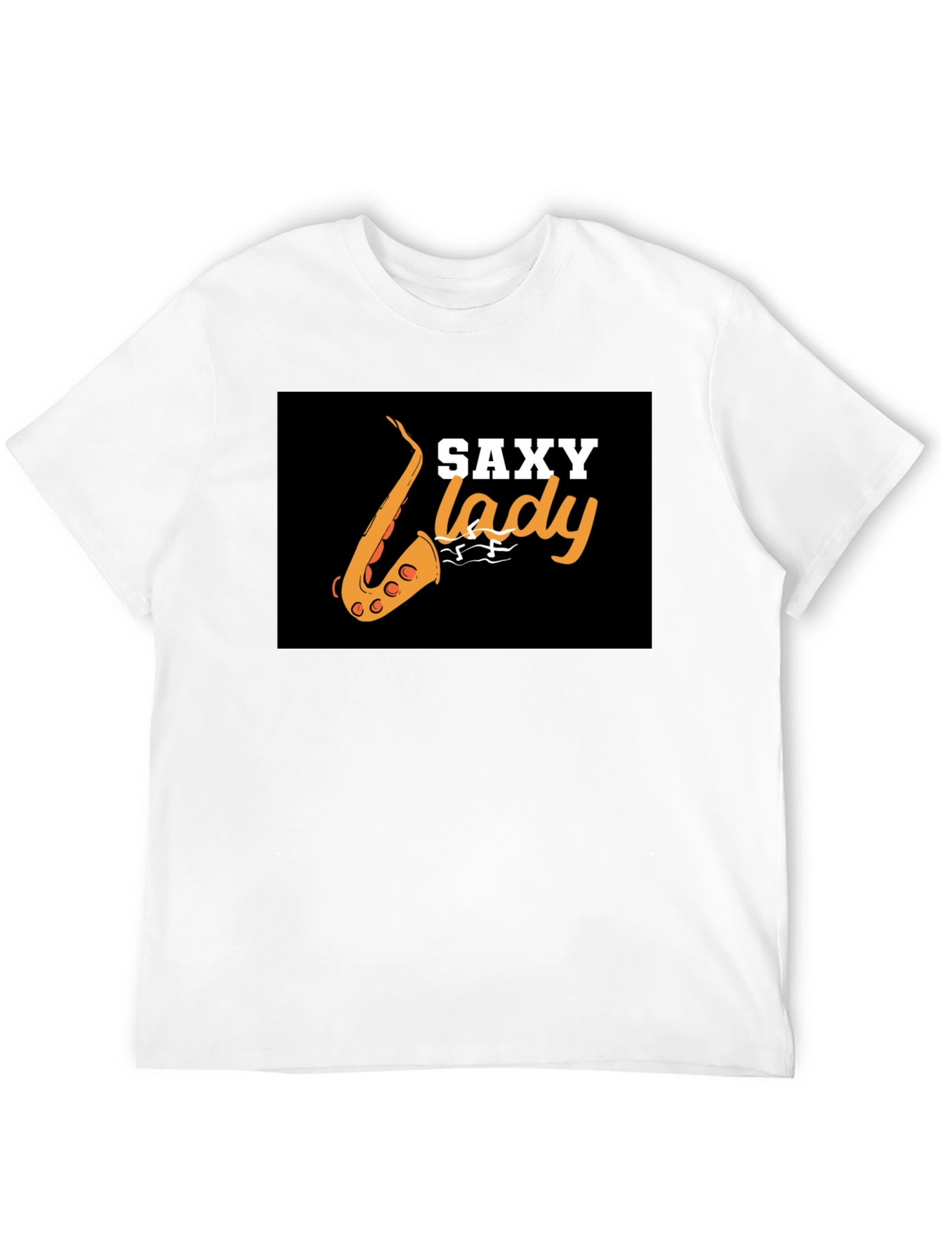 Saxy Lady Black Graphic Tee