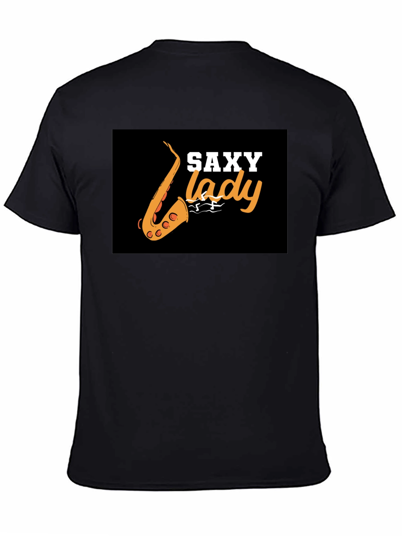 Saxy Lady Black Graphic Tee