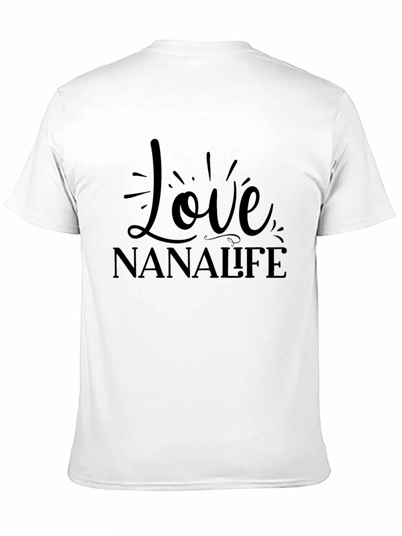 Love Nana Life Black T-Shirt