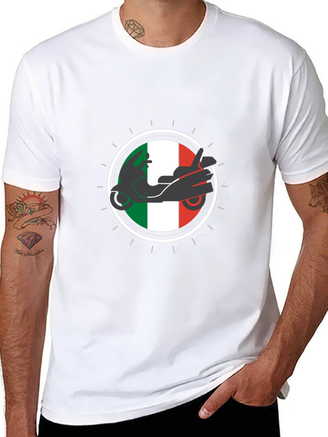 Italian Scooter Graphic T-Shirt