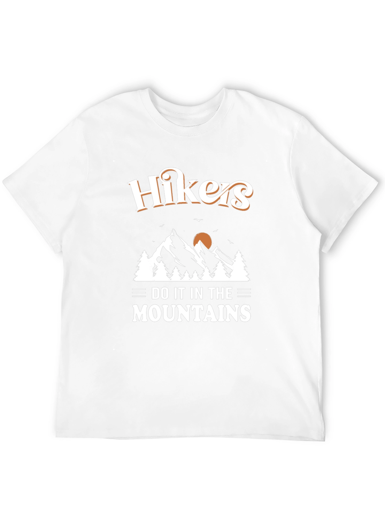 Hikers Do It In The Mountains Black T-Shirt