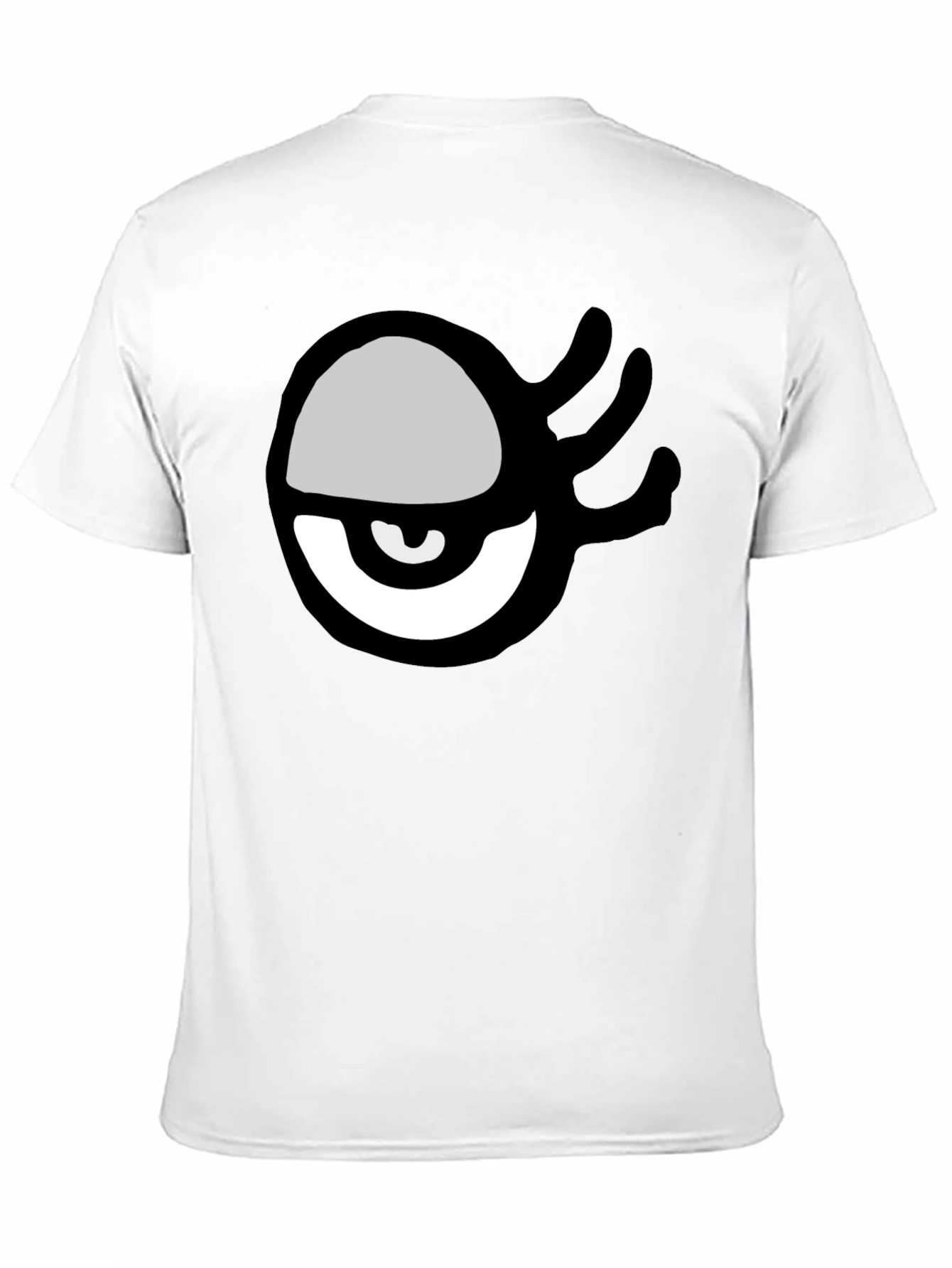 Eye Hand Graphic Print Black T-Shirt