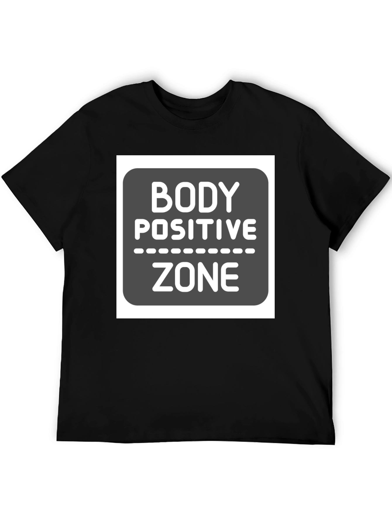 Body Positive Zone Graphic Tee - Black
