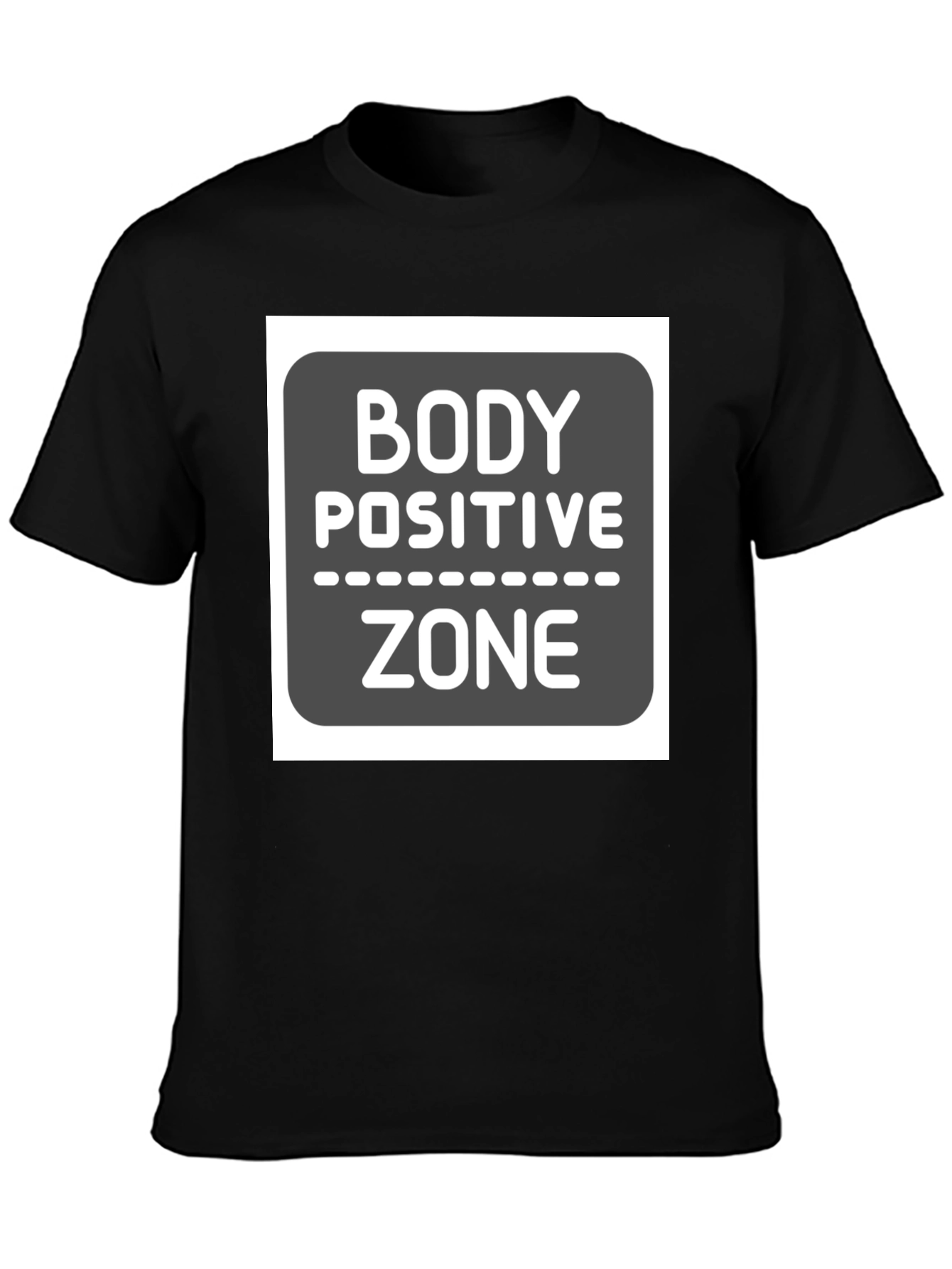Body Positive Zone Graphic Tee - Black