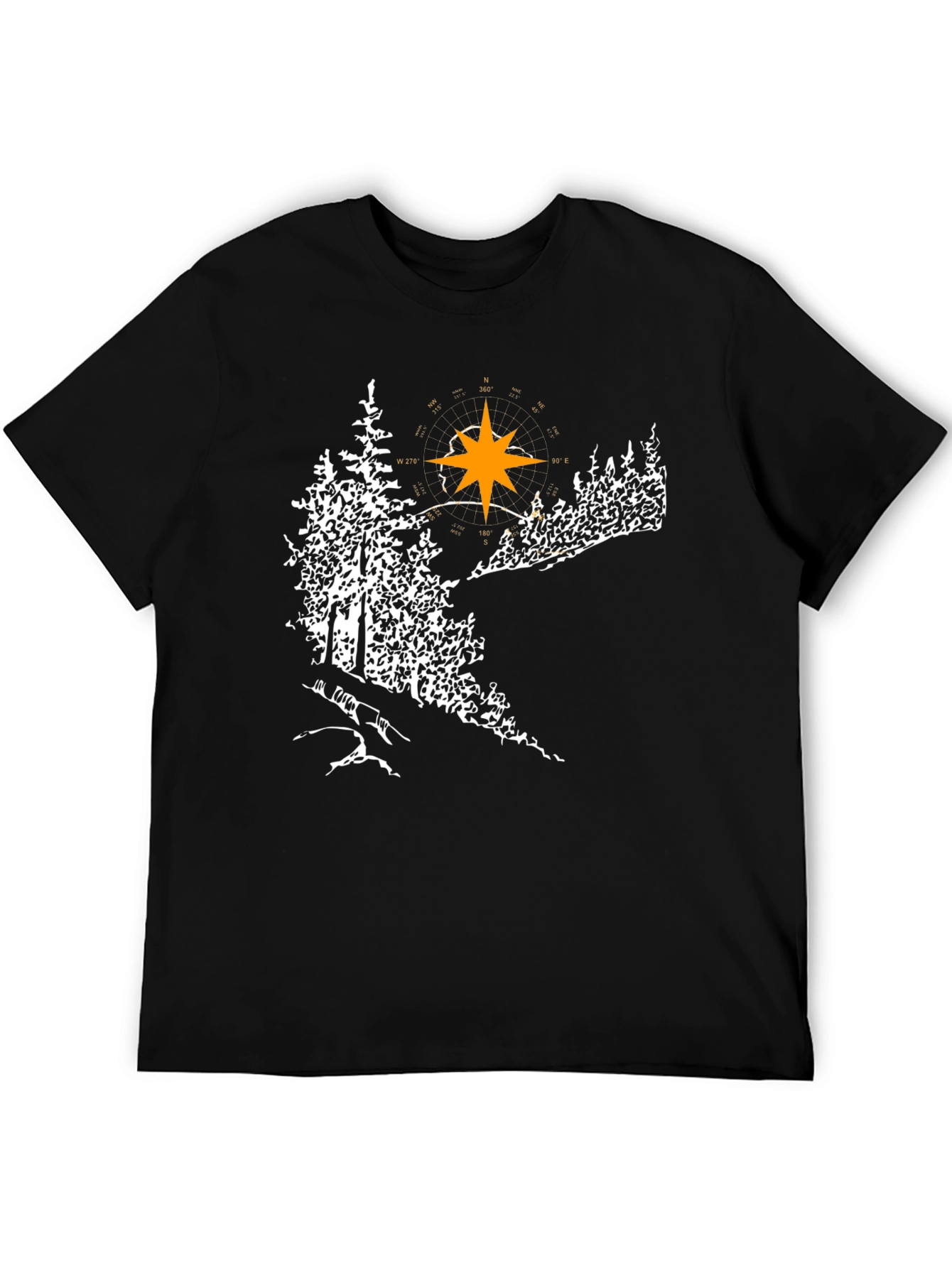Nature Compass Black T-Shirt