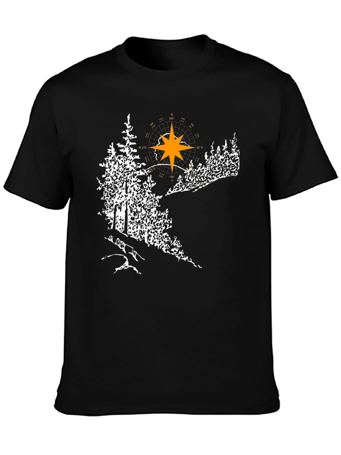 Nature Compass Black T-Shirt