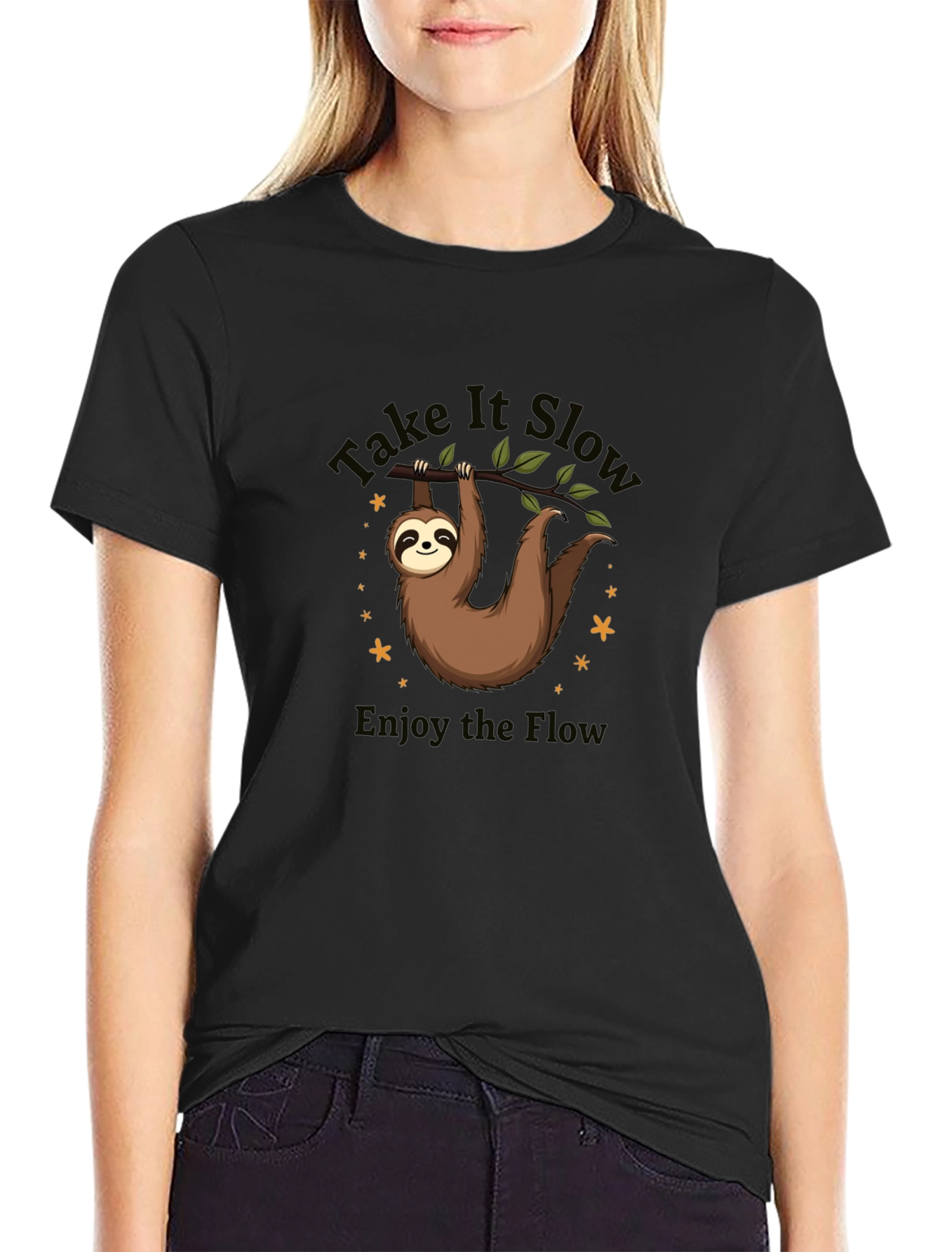 Take It Slow Sloth Graphic T-Shirt