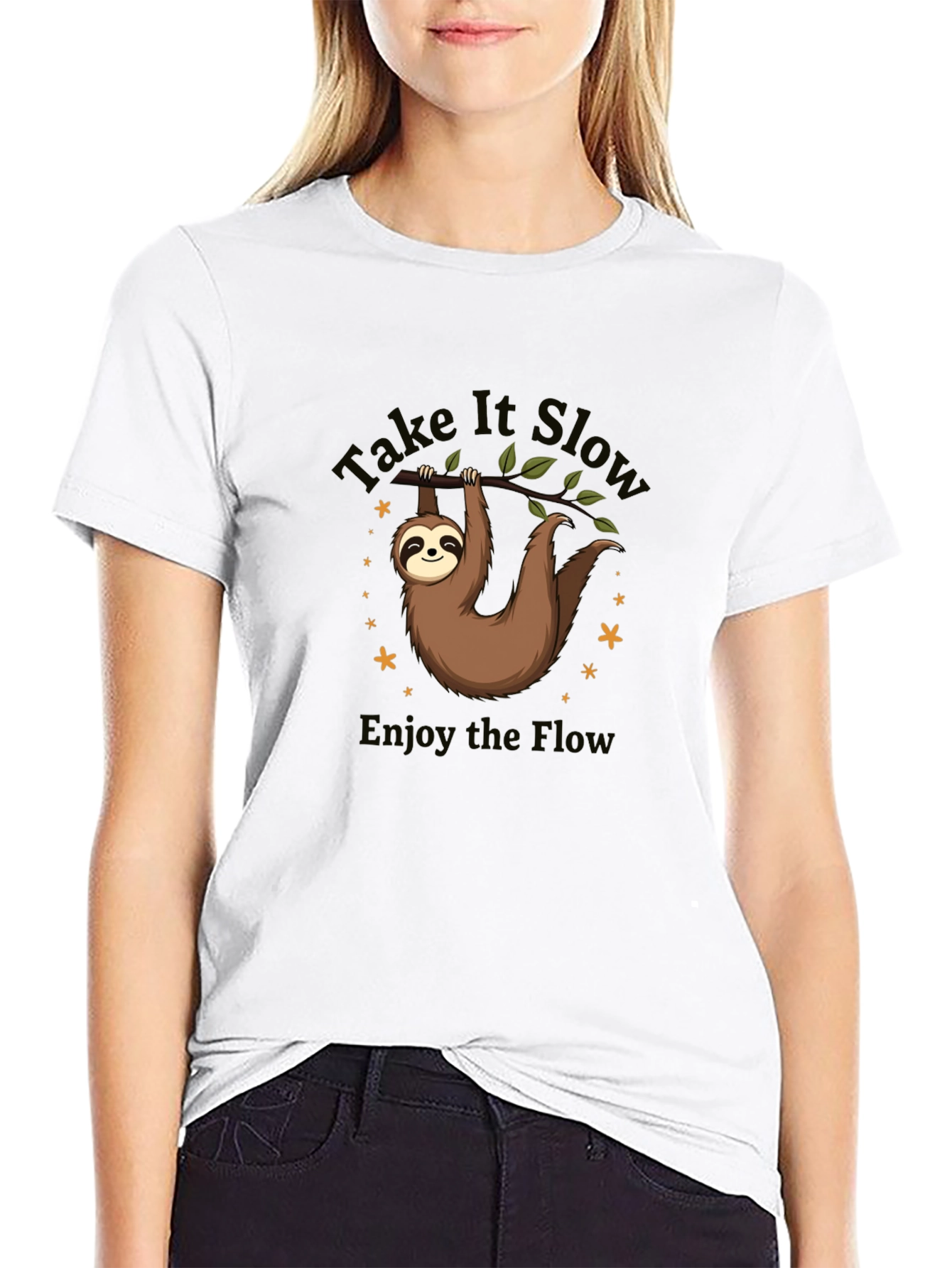 Take It Slow Sloth Graphic T-Shirt