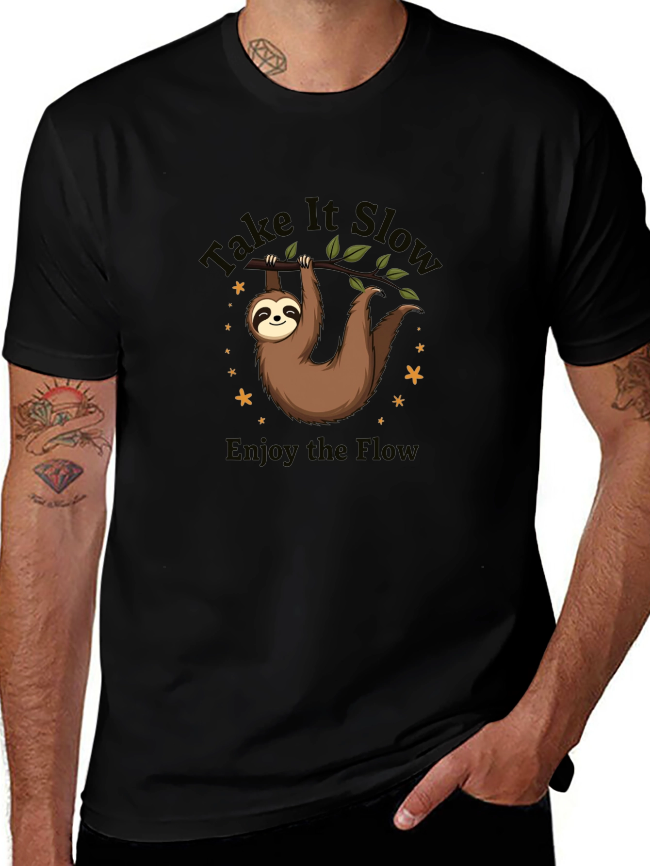 Take It Slow Sloth Graphic T-Shirt