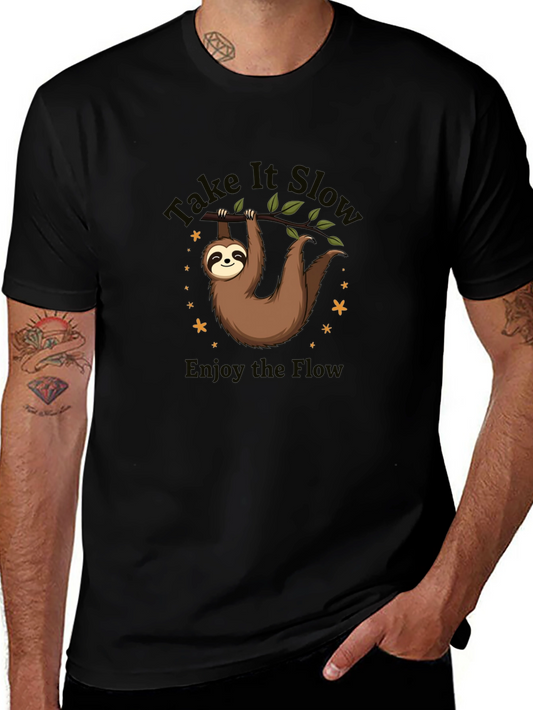 Take It Slow Sloth Graphic T-Shirt