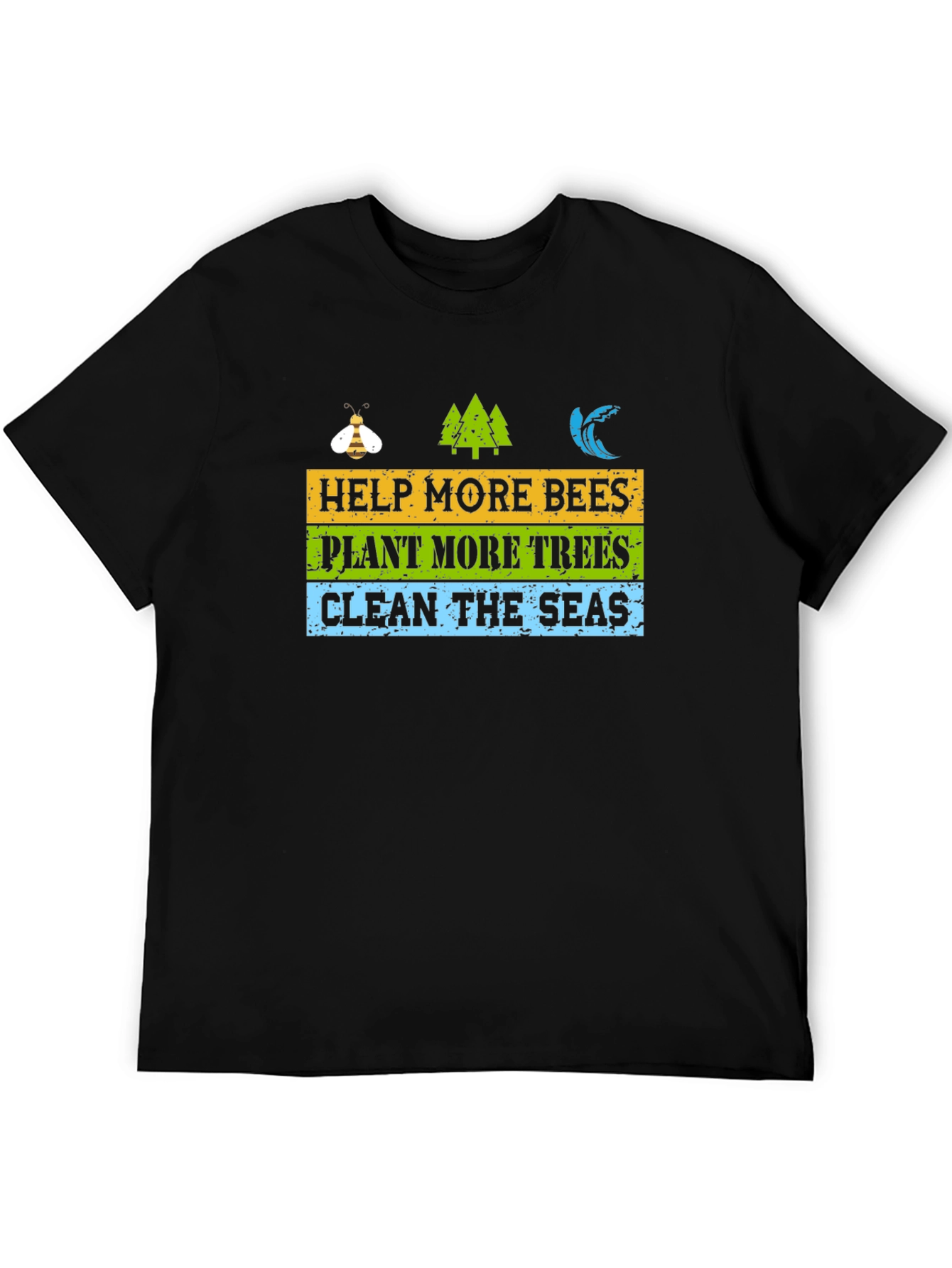 Eco-Friendly Graphic T-Shirt: Help Bees Plant Trees