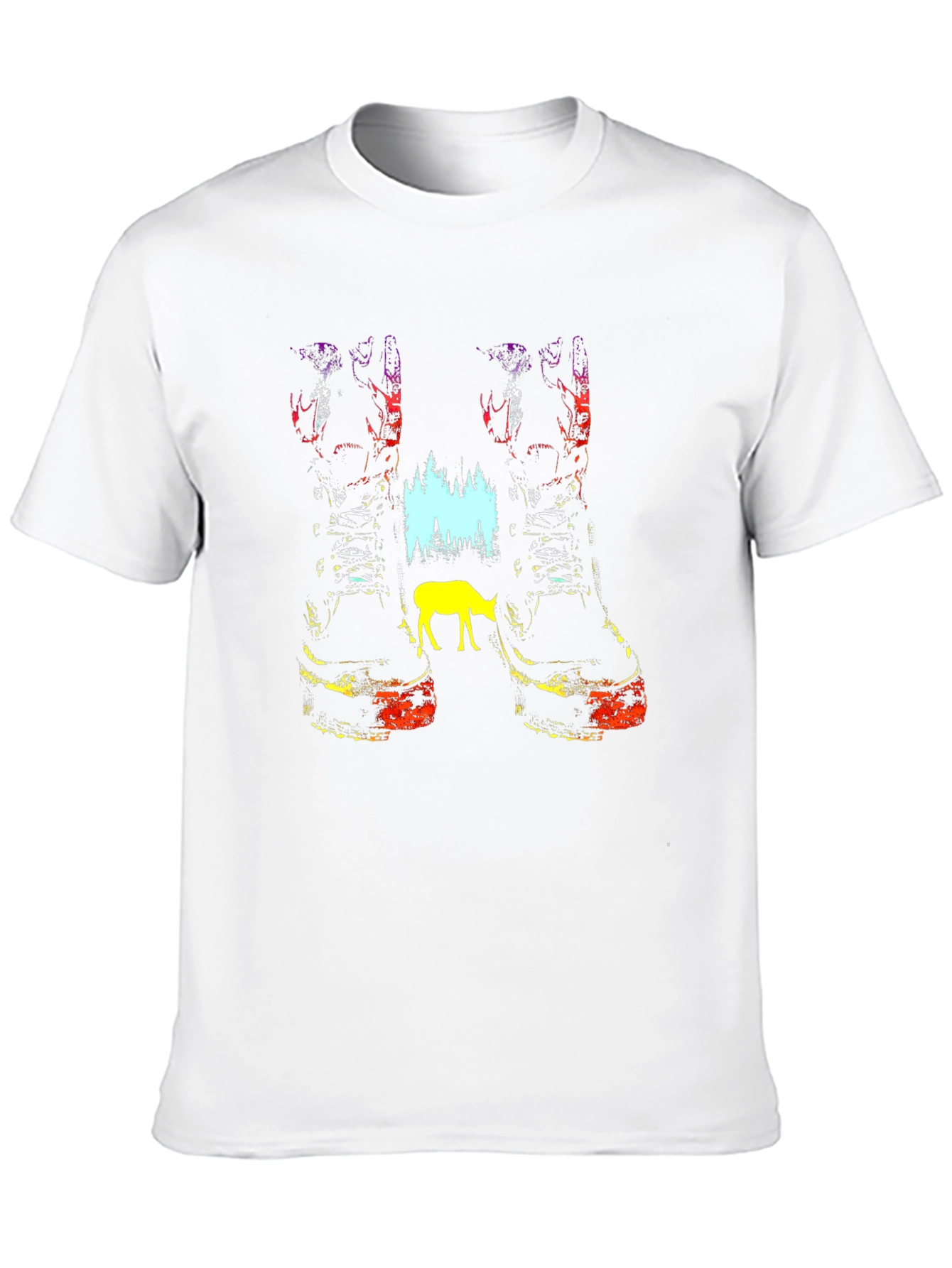 Nature Boots Graphic Tee - Unisex Black T-Shirt