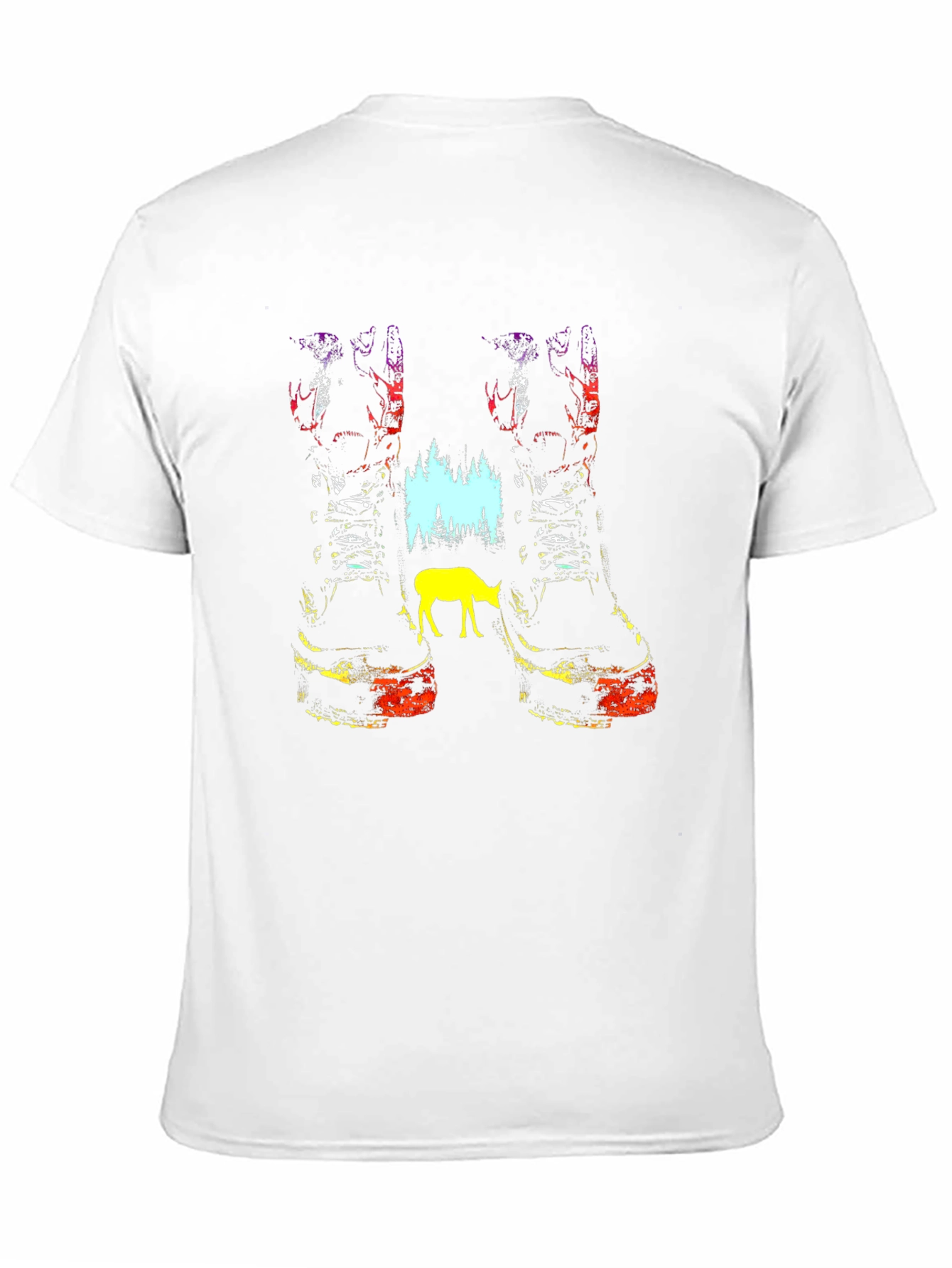 Nature Boots Graphic Tee - Unisex Black T-Shirt
