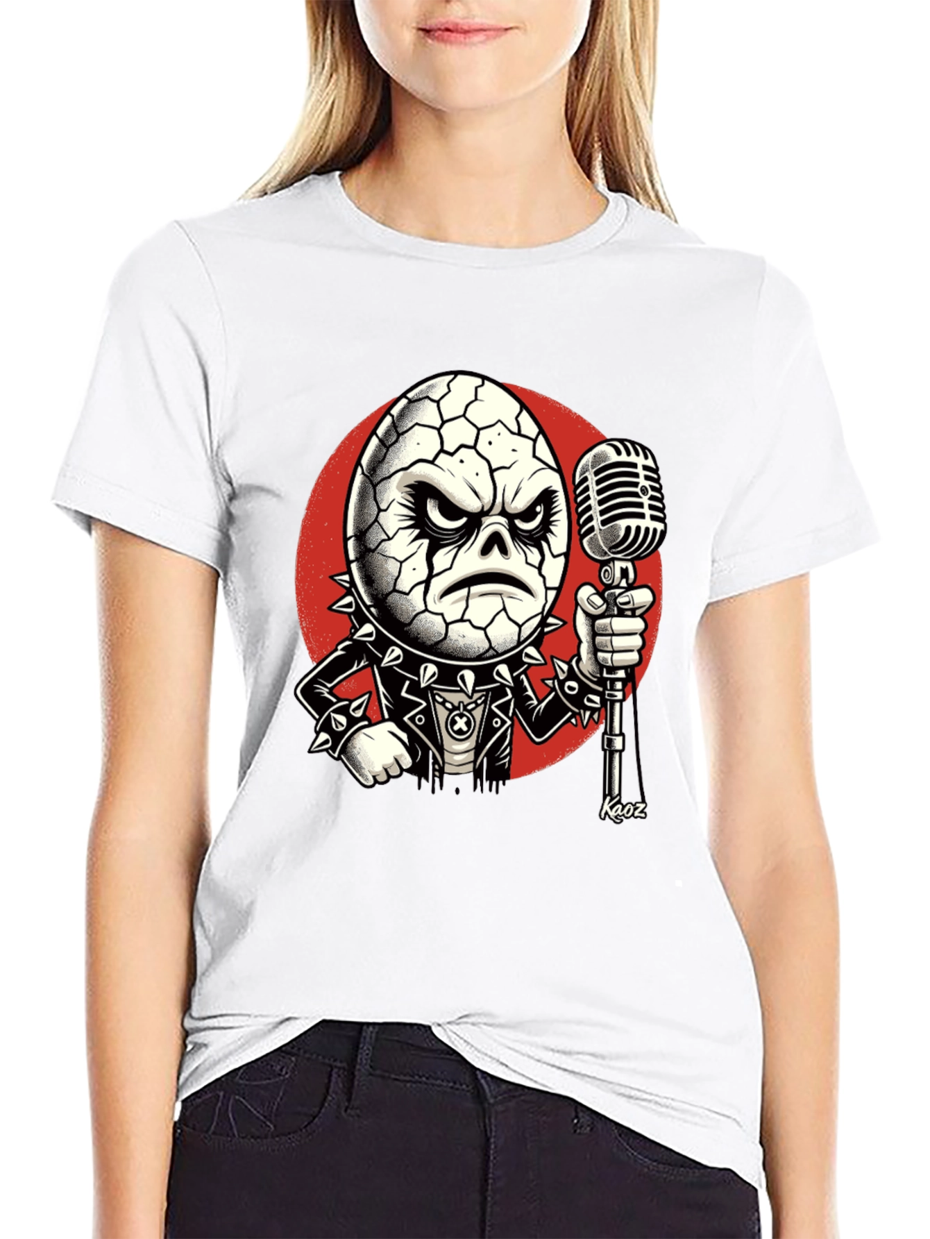 Egghead Rocker T-Shirt - Cool Cartoon Graphic Tee