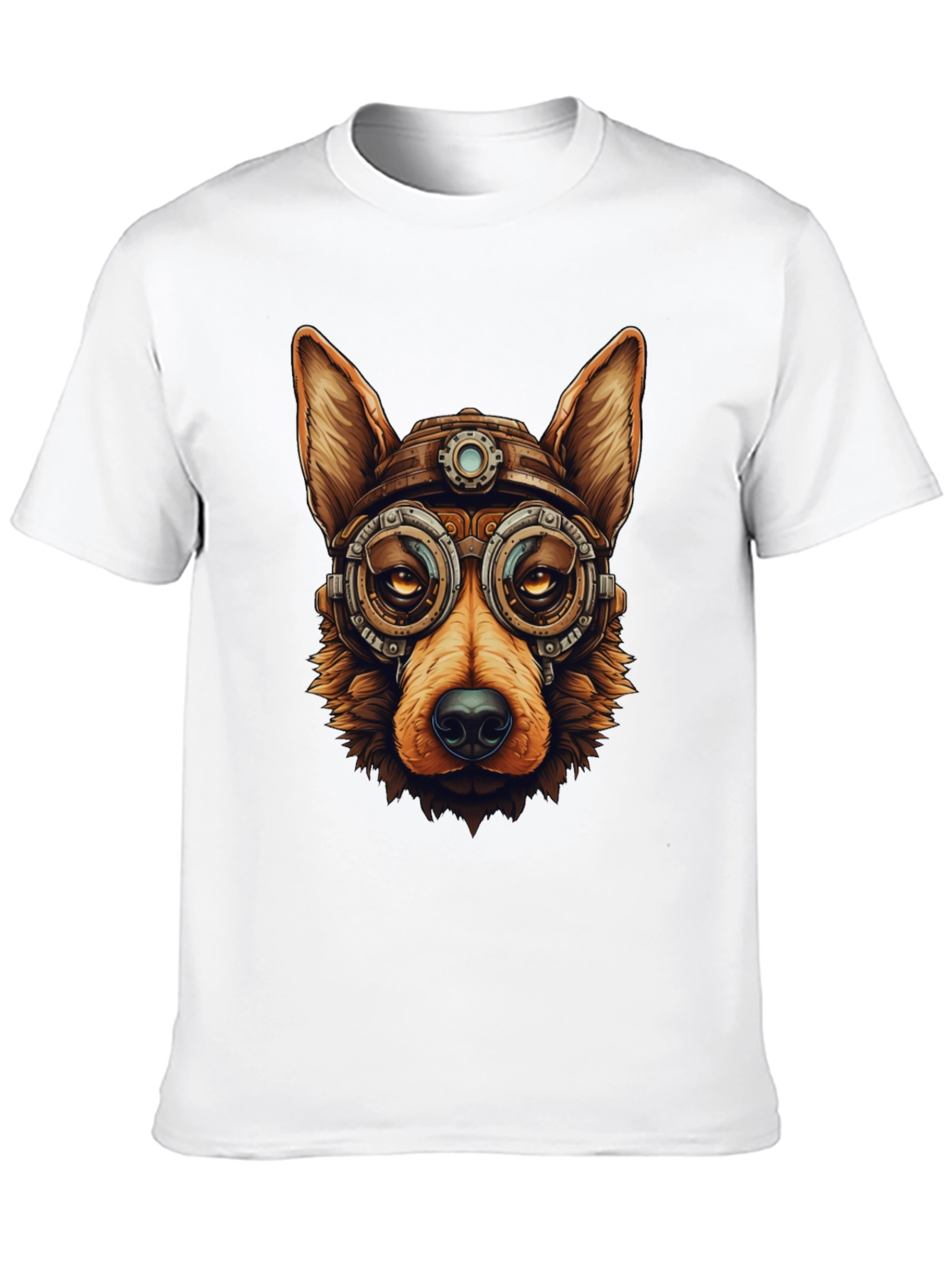 Steampunk Dog T-Shirt - Cool Graphic Tee