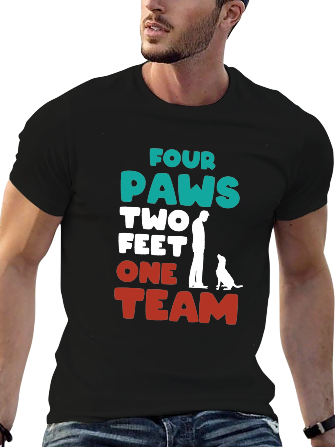 Four Paws One Team Graphic Tee