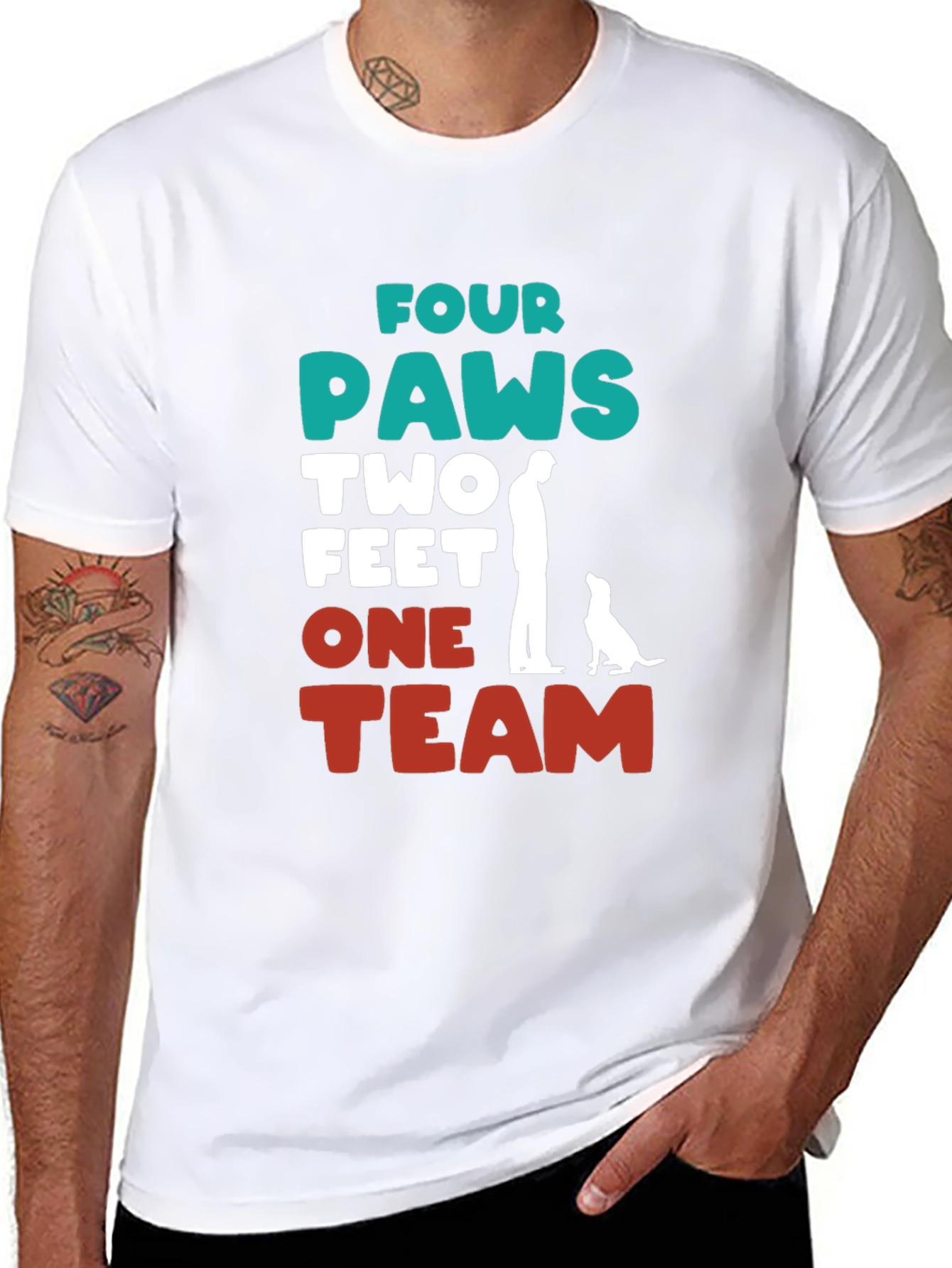 Four Paws One Team Graphic Tee