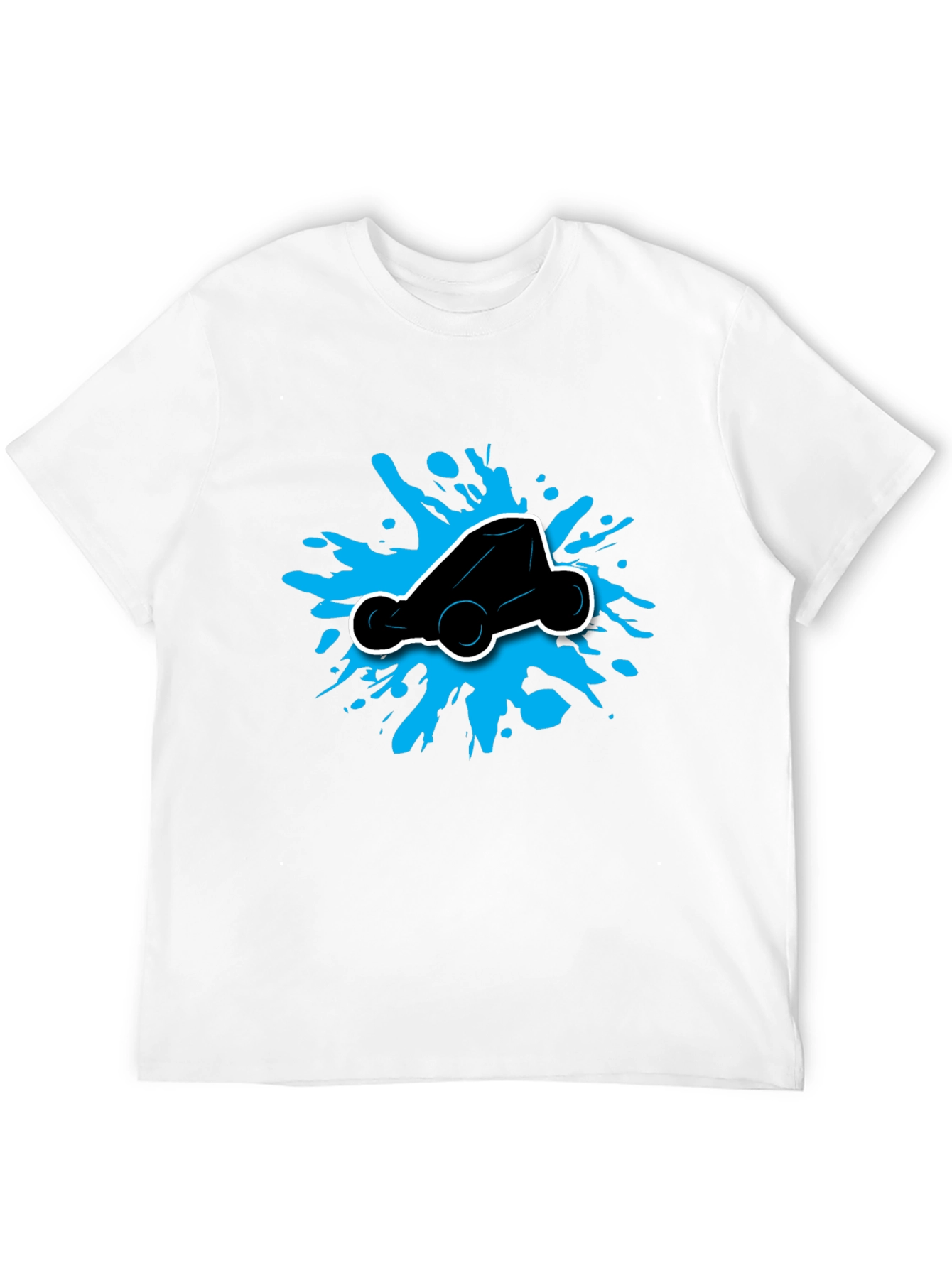 Black Go-Kart Splatter Graphic T-Shirt