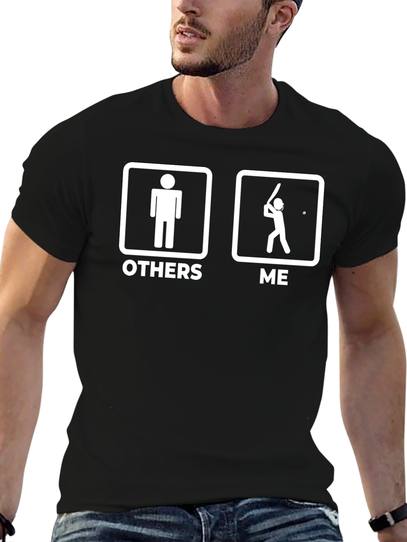 Funny Baseball Graphic Tee - Others vs. Me