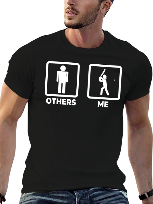 Funny Baseball Graphic Tee - Others vs. Me