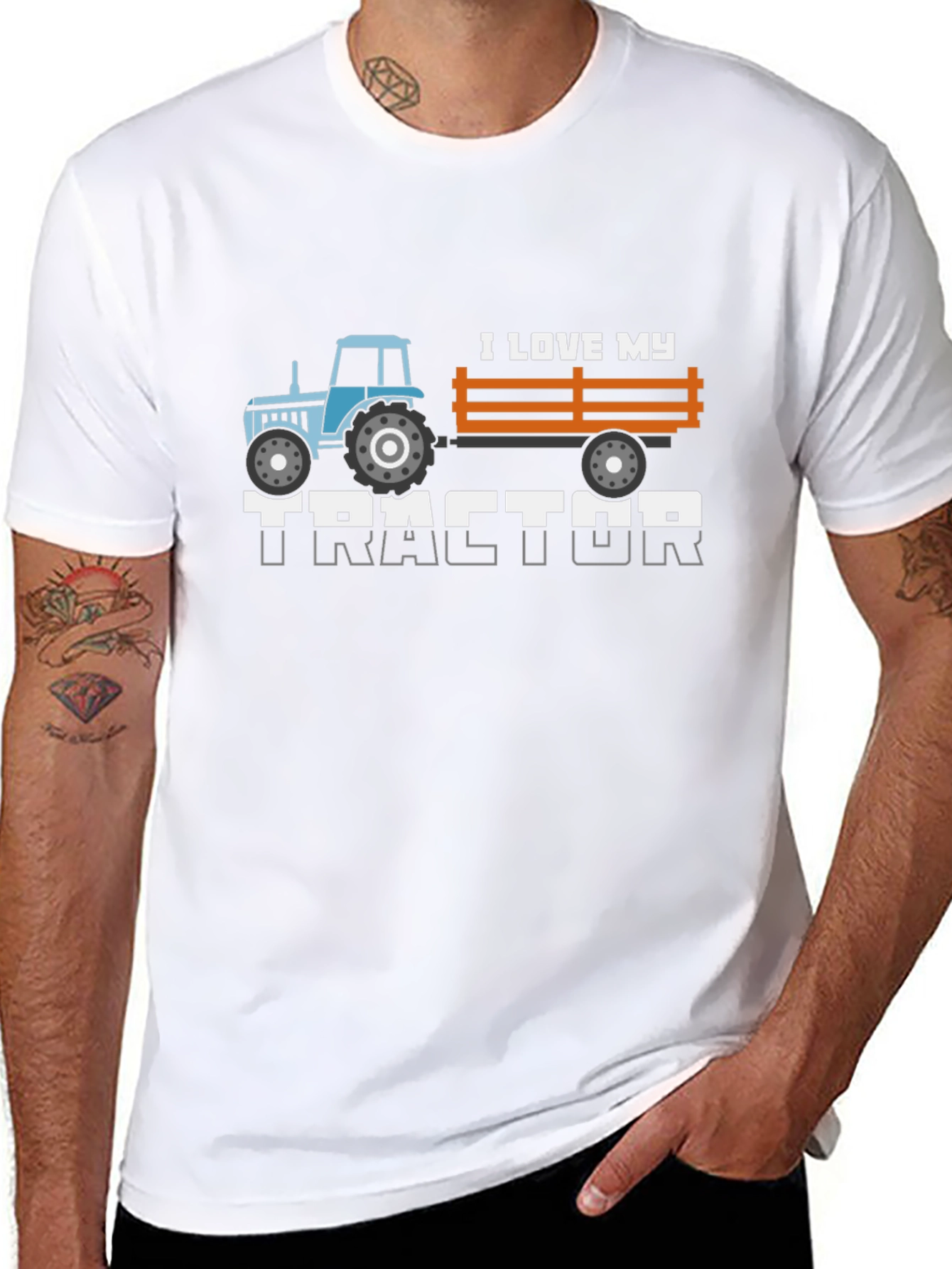 I Love My Tractor Graphic Tee