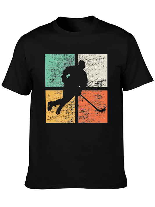 Vintage Hockey Player Graphic Tee