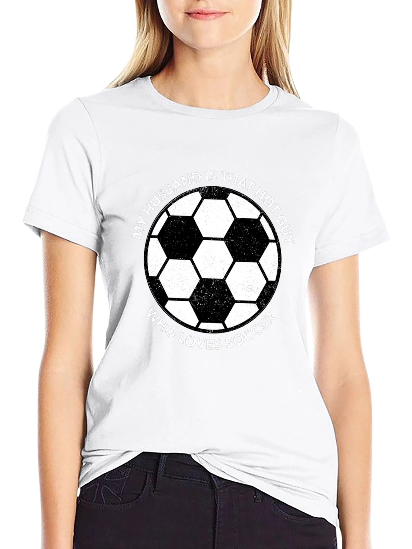 Funny Soccer Husband Graphic T-Shirt